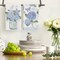 Hydrangea Vase Butterfly Spring Kitchen Towels Dish Towels, 18x26 Inch Summer Flowers Holiday Decoration Hand Towels Set of 2